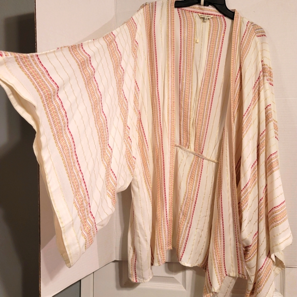 Style Envy-Beautiful striped kimono (3X) bell sleeves